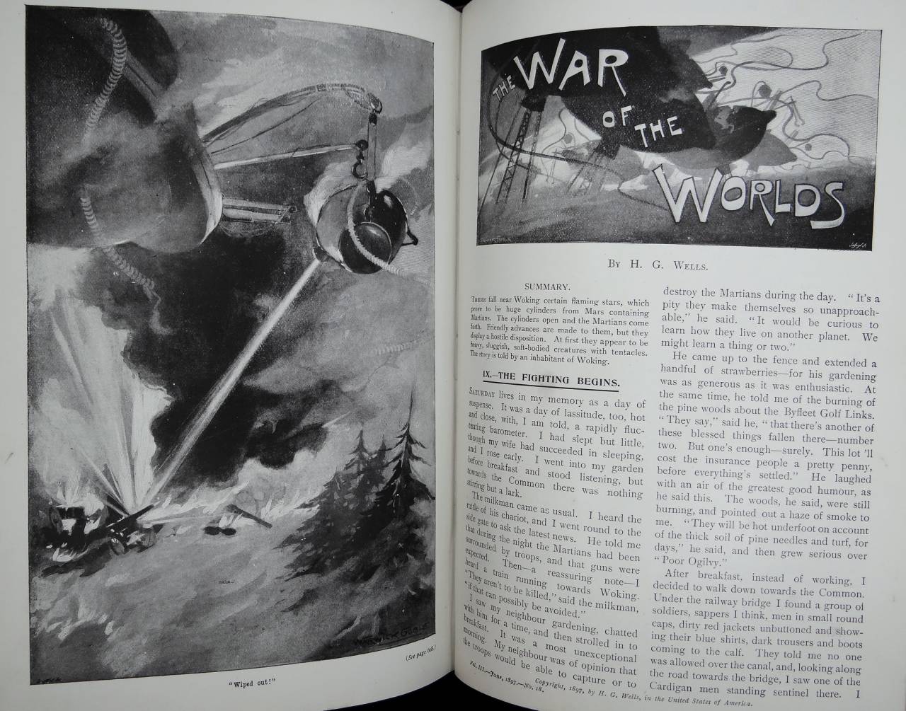 H.G. Wells’ 1898 novel The War of the Worlds was first illustrated by Warwick Goble