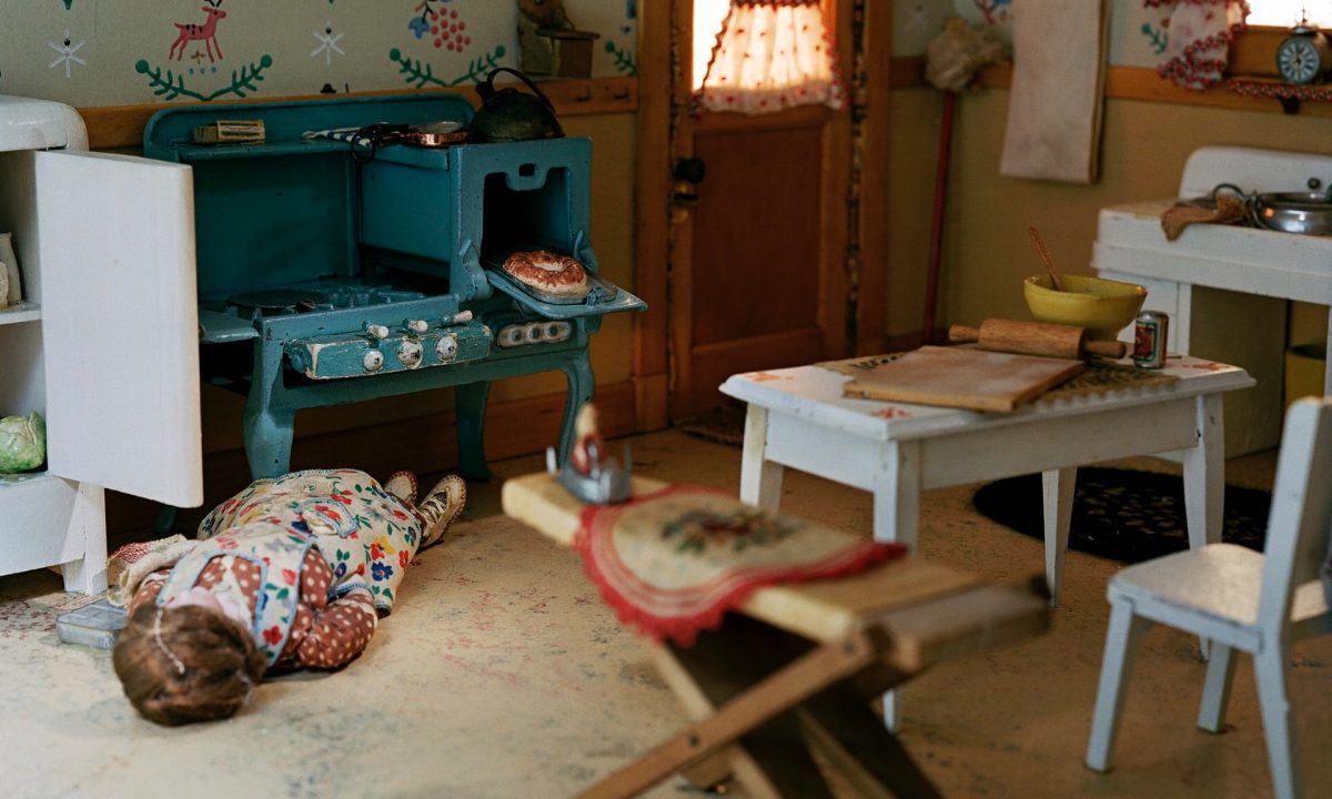 Detail of one of Frances Glessner Lee’s meticulous 1940s dioramas, Nutshell Studies of Unexplained Death. Photograph: Corinne May Botz/Wellcome Images